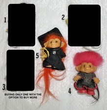 "MUÑECA TROLL WISHNIK VINTAGE AÑOS 60 ANTIGUA 3"" ~ juguete antiguo Scandia House/Dam Things"