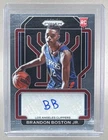 Brandon Boston Jr 2021 Panini Prizm #RS-BRB Signatures RC Auto Rookie