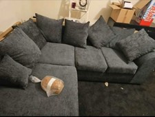 Debenhams Grey 100% Cotton Corner Sofa Scatter Back Cushions 120x80x75cm
