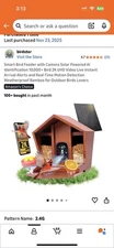 Smart Bird Feeder with Camera Solar Powered AI Identification 10,000+ Bird 2K HD