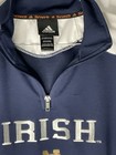 Adidas Notre Dame Irish 1/4 Zip Coaches Pullover Youth Sz XL BNWT Football — photo 2