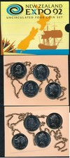 New Zealand: 1992 UNCIRCULATED 4 x $5 Set,  Cat NZ$40, Expo 92 Explorers, SCARCE