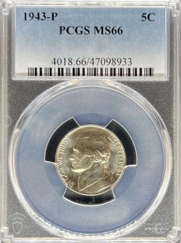 1943 Jefferson Nickel MS66 PCGS (#PA47098933)
