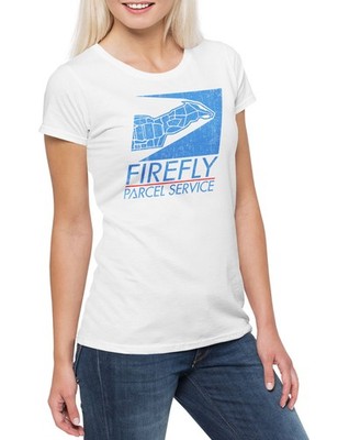 Leaf Parcel Service Damen T-Shirt Sci-Fi Firefly Bronze Ship Serenity Symbol