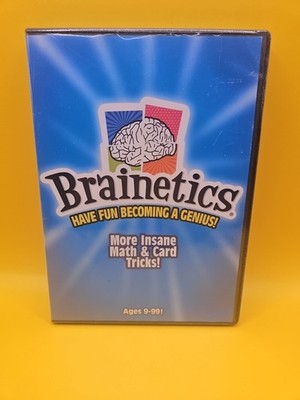 BRAINETICS Have Fun Becoming A Genius DVD Memory Tricks & Games Brand New Sealed