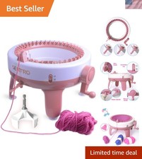 SENTRO 40 Needles Knitting Machine with Electric Adapter, Knitting Board Rota...