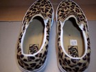 VANS CLASSIC OFF THE WALL LEOPARD PRINT SLIP ON SHOES WOMENS SIZE 8.5 PRE-OWNED — photo 6