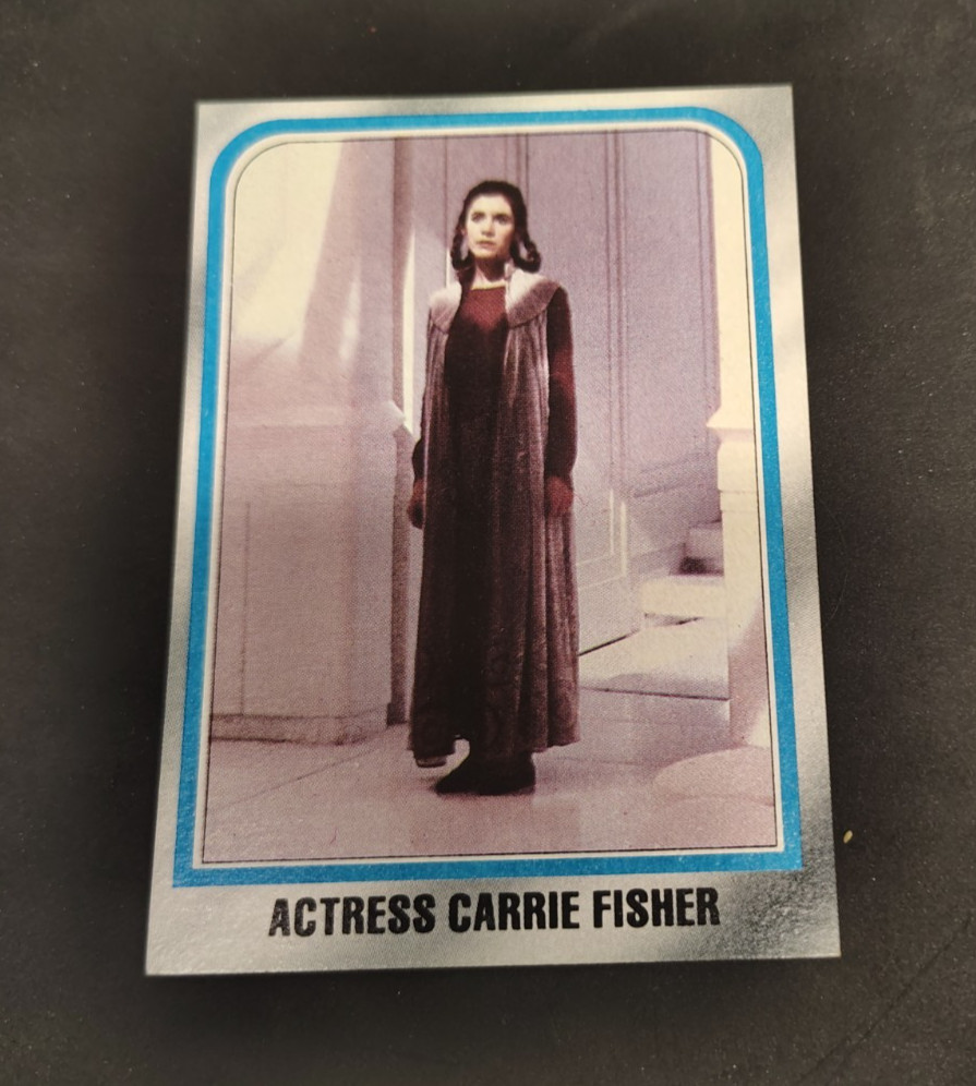 Actress Carrie Fisher #225 1980 Star Wars: Empire Strikes Back trading card — raw and PSA graded price guide