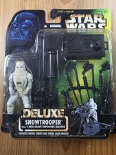 Kenner Star Wars Power Of The Force Snowtrooper Deluxe Green Card Action Figure
