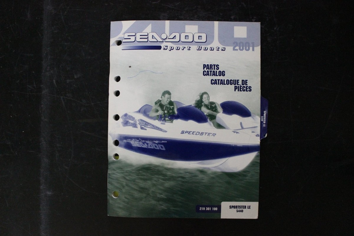 Sea-Doo Sport Boats 2001 Parts Catalog Manual Speedster Sportster