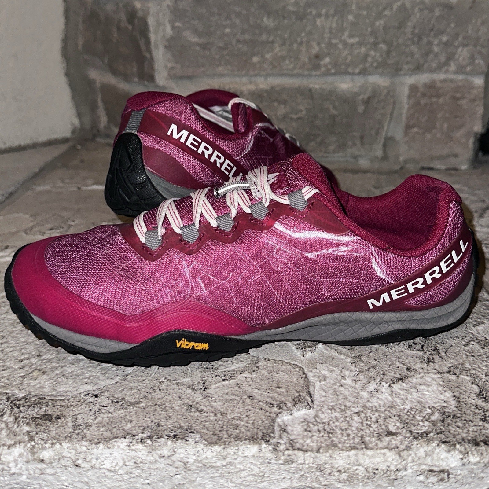 Scarpe da ginnastica Merrell Trail Glove 4 a piedi nudi Vibram minimaliste quasi come nuove 8 5