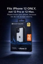 Body Glove Tidal Waterproof Case for iPhone 12 Black Clear New Sealed Cell Phone