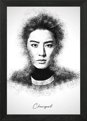Chanyeol EXO Gerahmtes Wandbild Poster Leinwanddruck Bild