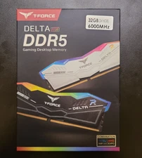Memória RAM Team Group T-Force Delta RGB DDR5 6000MHz 32GB 2x16GB CL30