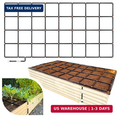 Garden Grid Watering System, 4x8 | Garden Irrigation System for Garden Beds | Pr