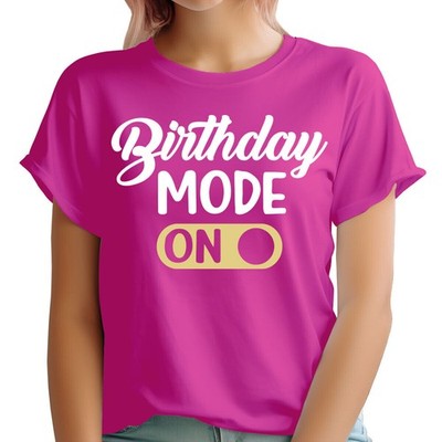 Geburtstagsmodus auf Party Mädchengruppe Queen Bday Damen T-Shirts Tee Top #NED