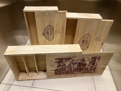 3 Wein Kiste Vino CAINA ZAPATA Box Robert Mondavi Regal Möbel Küche