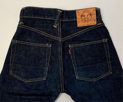 Rare EVISU EVISU w25 NO.2 Leather Patch 2001 Slender Straight | eBay