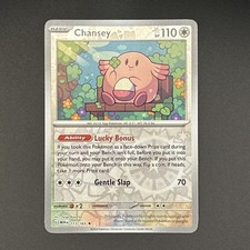 Pokémon Chansey TCG Reverse Holo Card 113/165 English Edition 151 Scarlet Violet