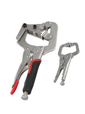 10 Zoll Rohrspannzange mit Gummigriff und 5 Zoll für Mini C Schellen Set