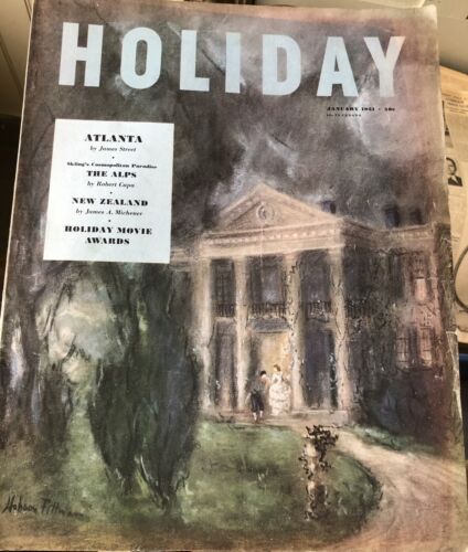 Vintage HOLIDAY Magazine Jan. 1951 PITTMAN Cover ROBERT CAPPA JAMES A. MICHENER - Picture 1 of 4