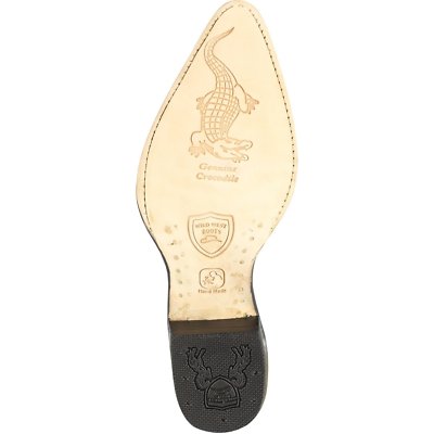 WILD WEST GRAY CAIMAN CROCODILE TAIL WESTERN COWBOY BOOT J  display picture 2