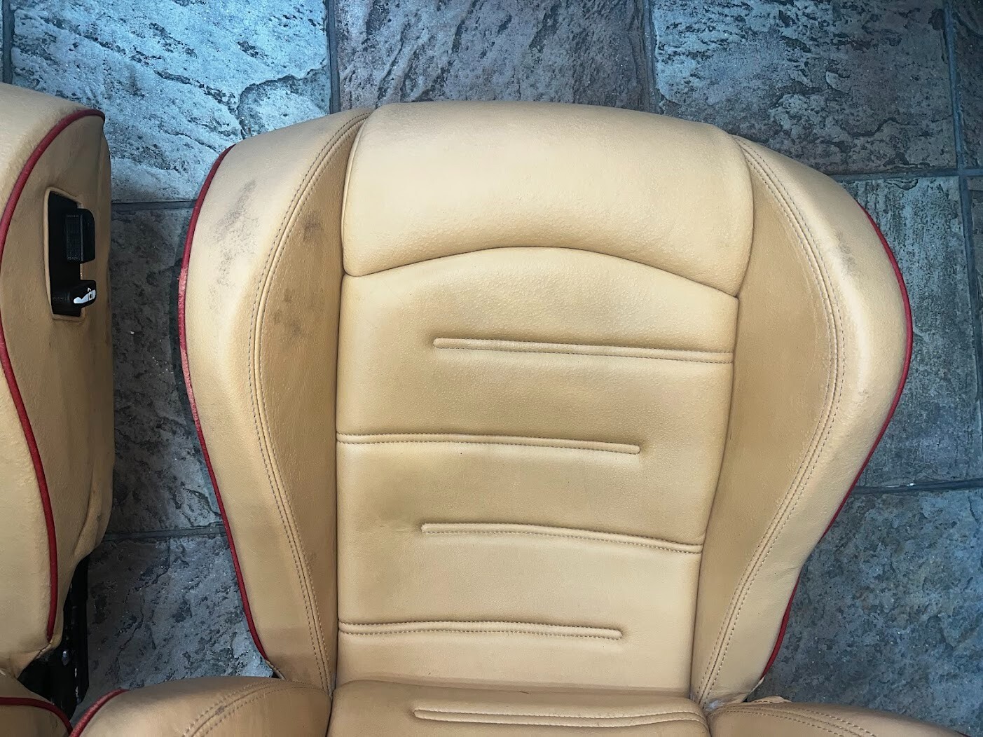 Ferrari F430, LH + RH, Front Seats, Power Units Removed, Beige/Red, Used