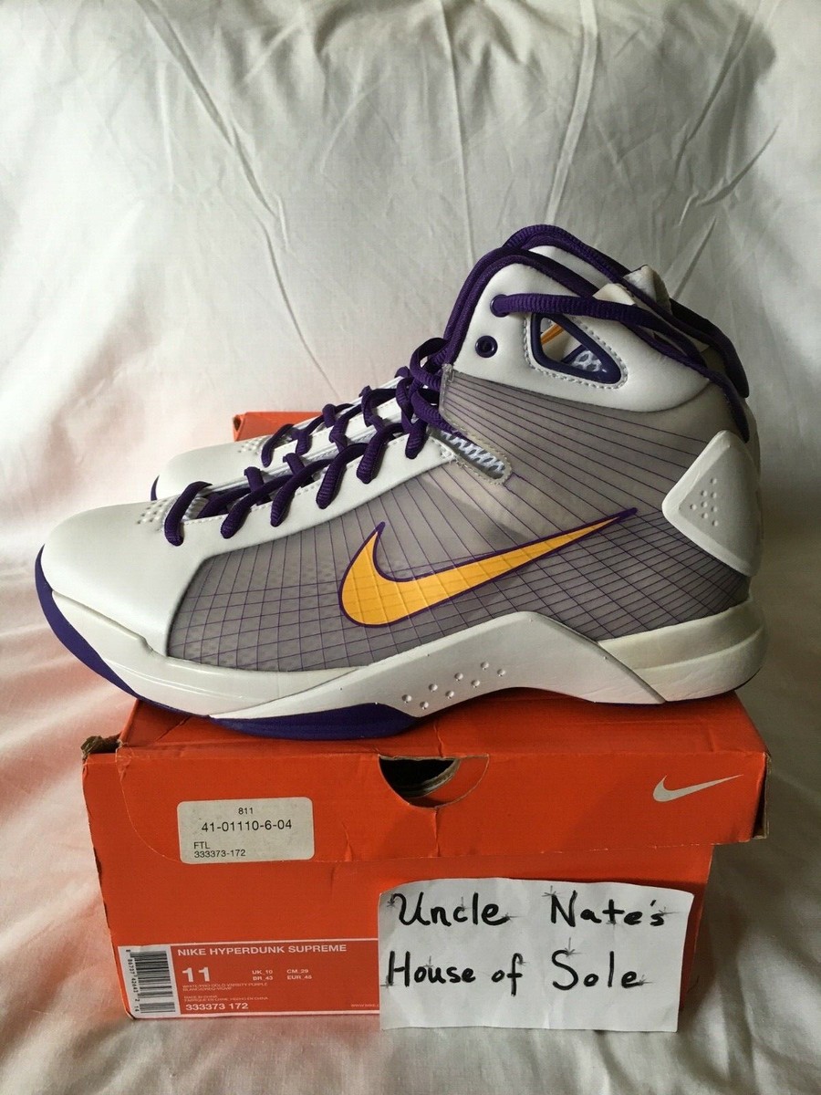 （超レア！最終価格）NIKE Hyperdunk Supreme Kobe Nike HYPERDUNK SUPREME 08 Kobe Lakers 'SNAKEPOOLS' w/Ball