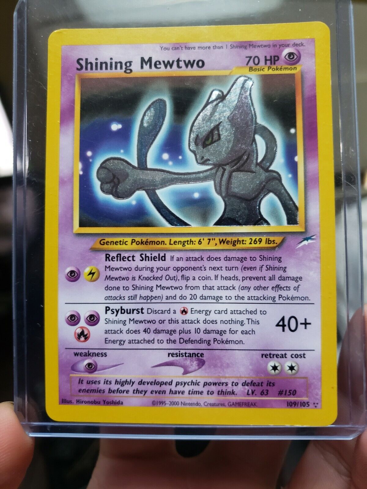 Shining Mewtwo - 109/105 - Neo Destiny Pokemon Card