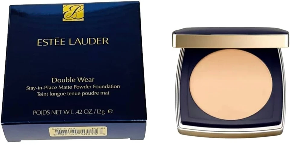 ESTEE LAUDER DOUBLE WEAR STAY IN PLACE MATTE POWDER FOUNDATION COMPACT .42oz NIB - Image 2 of 2