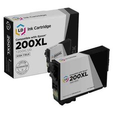 LD T200XL120 200XL Black Ink Cartridge for Epson XP-400 XP-200 WF-2520 WF-2530