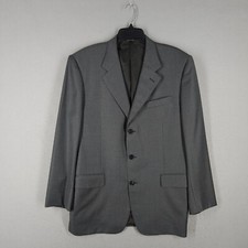 Mabro Blazer Mens 56R Fits 44R Gray Loro Piana Wool Structured Hand Made Italy