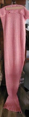 Mermaid Tail Knitted Blanket. Mermaid Soft Acrylic Blanket