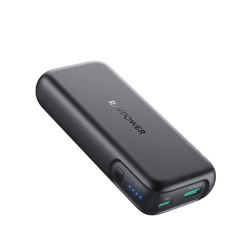 RAVPOWER PD/QC 10000mAh Power Bank 20W USB C Portable Charger for