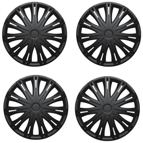 16" Black Wheel Trims Caps Plastic Covers Trims Set of 4 For Vauxhall
