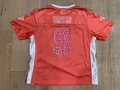 Drew Brees #9 New Orleans Saints NFL Pink Reebok Jersey Womens