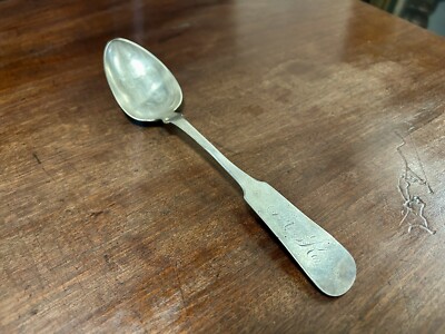 Antique 53g Sterling Silver Serving Spoon, SMITH American
