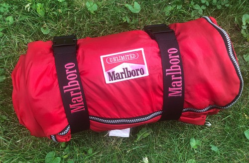 Vintage Plaid Reversible Marlboro Unlimited Zip Up Lined Sleeping Bag - Picture 3 of 12