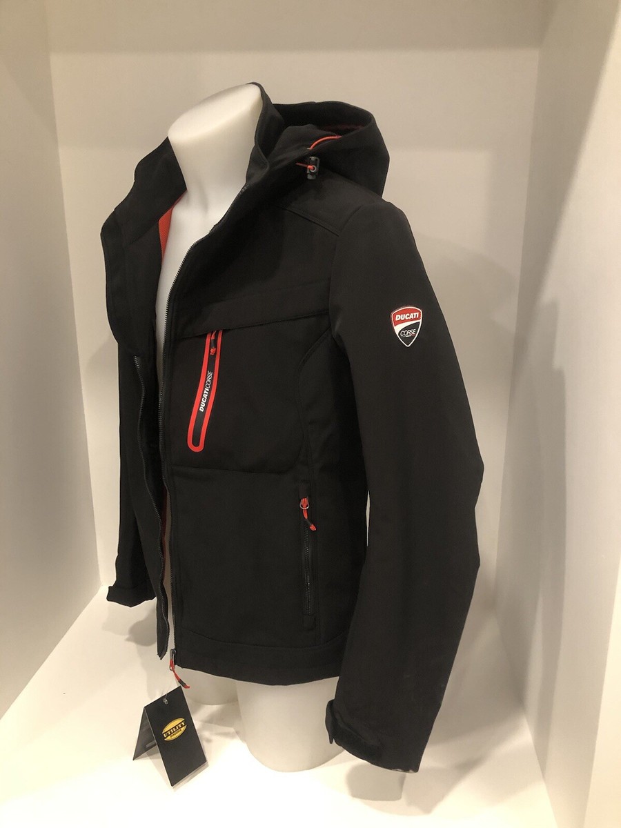 Jacket Ducati Black Original Hoodie Detachable With Triple Setting