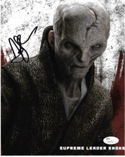 Andy Serkis Star Wars Autographed Signed 8x10 Photo JSA COA #S9