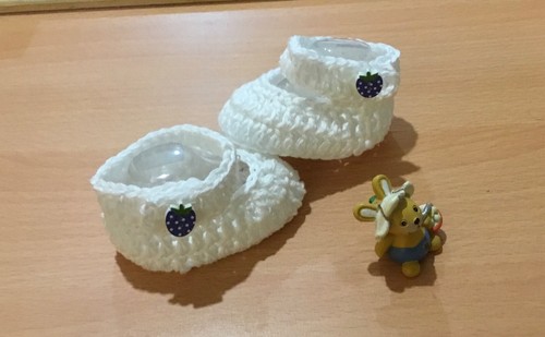 Scarpette NEONATO, scarpine bambino bebè neonato uncinetto lana o cotone |  eBay