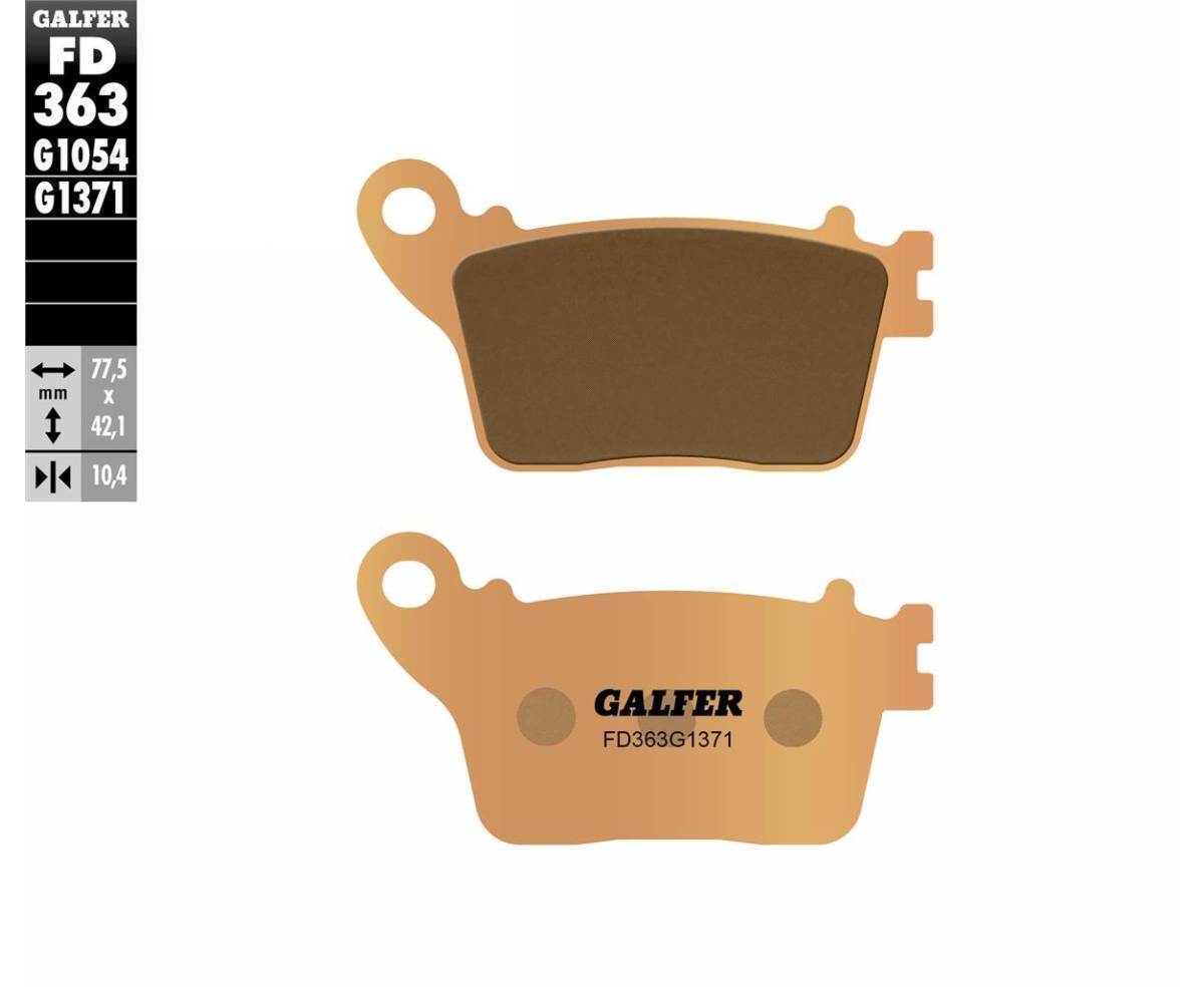 Galfer Rear Brake Pads HONDA CBR 1000 RR FIREBLADE 2006 > 2008 FD363