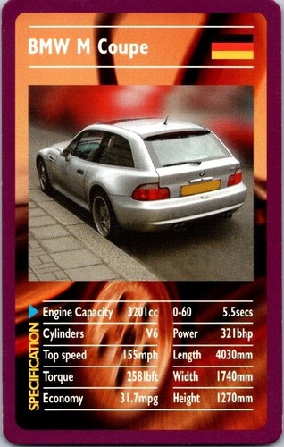 2002 Top Trumps/Wining Moves SPORTS CARS (you pick) USED cards Free Shipping - Picture 11 of 31