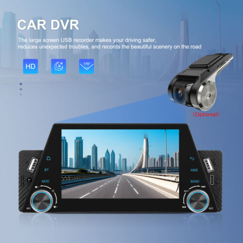 Single 1Din TouchScreen Car Stereo Radio MP5 Bluetooth For Apple/Android CarPlay - Picture 6 of 22