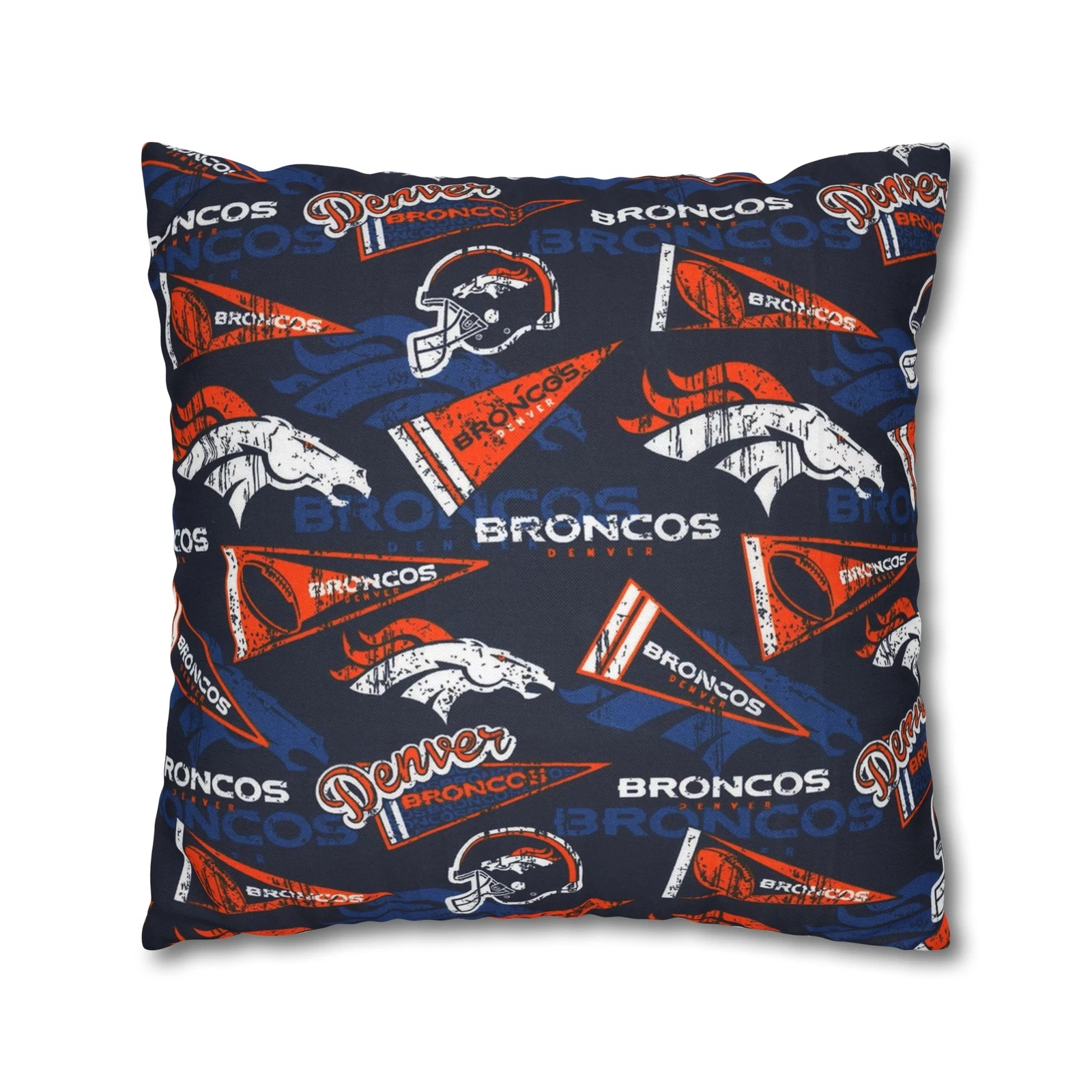 Denver Broncos Spun Square Pillowcase