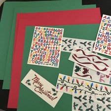 Creative Memories 12x12 Xmas Paper And Stickers