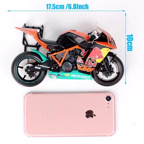 Modellino moto pressofuso 1:12 Automaxx KTM RC8R 1190 2011 #45 Martin Bauer - Foto 6 di 14