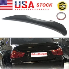 PSM Style High-Kick Trunk Spoiler For BMW E90 4 Dr Sedan 05-11 Carbon Fiber Look