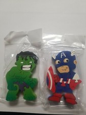 Captain America  Hulk handcrafted Wood Puzzle with magnet. 3"H x 2"W/Mexico