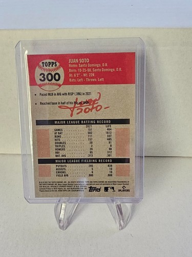 Juan Soto 2022 Topps Chrome Platinum Anniversary 300 X-fractor - Picture 2 of 2